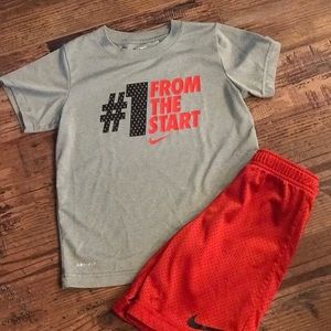 Boys size 7 short outfit